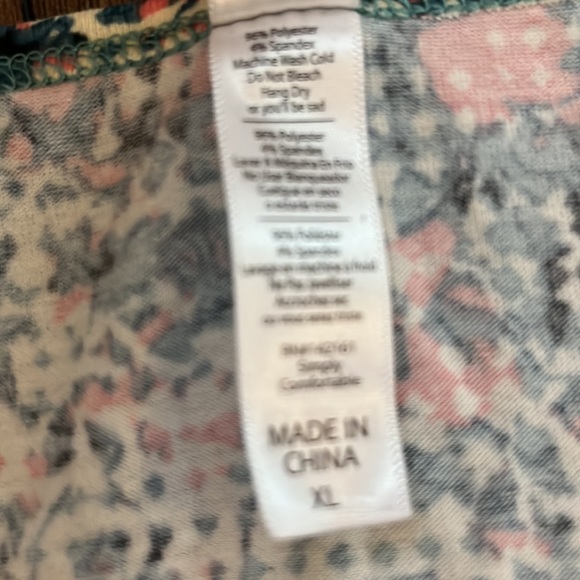 NEW Lularoe perfect tee yellow, teal and coral - Picture 4 of 6